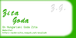 zita goda business card